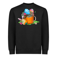 Black Easter Coffee Heavyweight Sweatshirt - CowhideDigitalArt