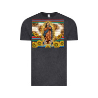 Vintage Black our lady of guadalupe Vintage Tee - TumblerDesignByShophia