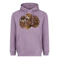 Lavender leopard cowhide glitter patches Heavyweight Hoodie - Artiststas