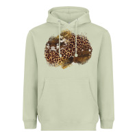 Matcha leopard cowhide glitter patches Heavyweight Hoodie - Artiststas