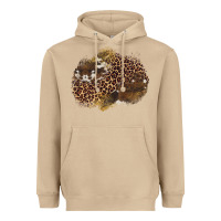 Mushroom leopard cowhide glitter patches Heavyweight Hoodie - Artiststas