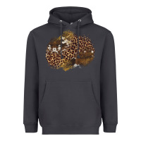 Smoke leopard cowhide glitter patches Heavyweight Hoodie - Artiststas
