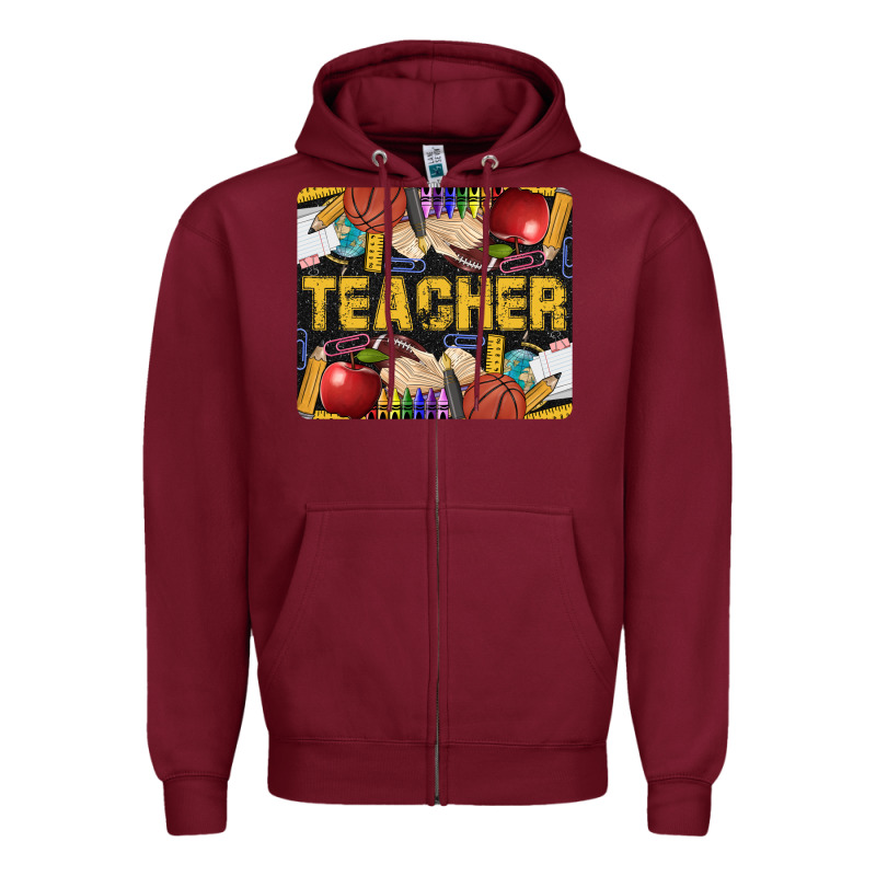 Western Teacher Black And Glitter Zipper Hoodie by LillyAllenDesigns | Teevron