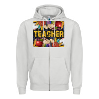 Dove Grey Western Teacher Black And Glitter Zipper Hoodie - LillyAllenDesigns