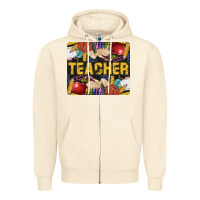 Sandshell Western Teacher Black And Glitter Zipper Hoodie - LillyAllenDesigns