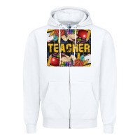 White Western Teacher Black And Glitter Zipper Hoodie - LillyAllenDesigns
