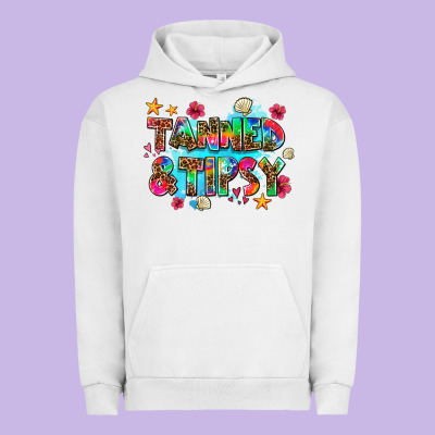 Tanned And Tipsy Urban Hoodie Designed By Adodesignshop