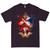 Plum wonder woman movie arms crossed t shirt Premium Tee - InspiraDesign
