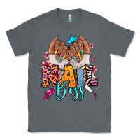 Charcoal Heather Afro woman nail boss Classic Tee - RanaPortraitStore