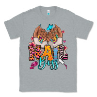 Heather Grey Afro woman nail boss Classic Tee - RanaPortraitStore