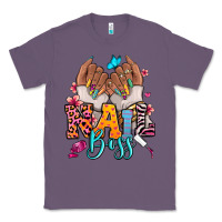 Lavender Afro woman nail boss Classic Tee - RanaPortraitStore