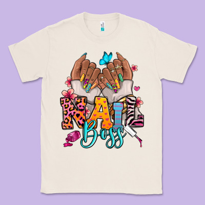 Afro Woman Nail Boss Classic Tee Designed By Ranaportraitstore