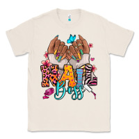 Natural Afro woman nail boss Classic Tee - RanaPortraitStore