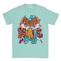 Seafoam Afro woman nail boss Classic Tee - RanaPortraitStore