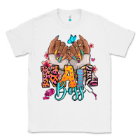 White Afro woman nail boss Classic Tee - RanaPortraitStore