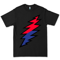 Black Lazy Lightning Bolt Premium Tee - InspiraDesign