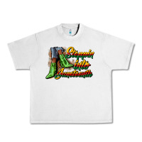 Steppin Into Juneteenth Heels Urban Heavy Tee | Teevron