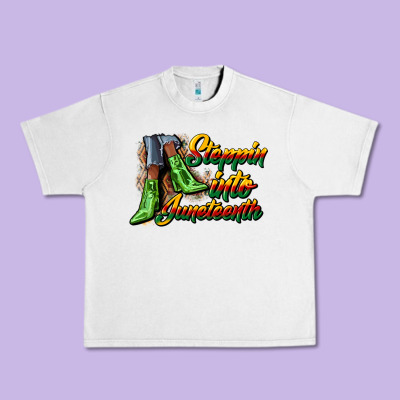 Steppin Into Juneteenth Heels Urban Heavy Tee Designed By Cowgirlartshop