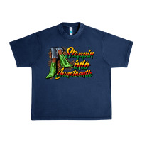 Navy steppin into juneteenth heels Urban Heavy Tee - CowGirlArtShop