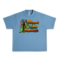 Pebble Blue steppin into juneteenth heels Urban Heavy Tee - CowGirlArtShop