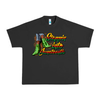 Pigment Black steppin into juneteenth heels Urban Heavy Tee - CowGirlArtShop