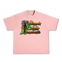 Salmon steppin into juneteenth heels Urban Heavy Tee - CowGirlArtShop