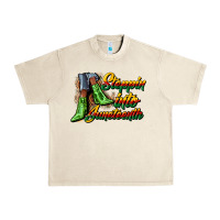 Sandshell steppin into juneteenth heels Urban Heavy Tee - CowGirlArtShop