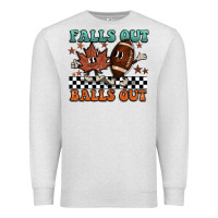 Oatmeal Heather falls out balls out Premium Sweatshirt - BarkalooDesign