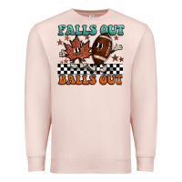 Pale Pink falls out balls out Premium Sweatshirt - BarkalooDesign
