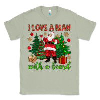 Matcha I love a man with a beard Christmas Classic Tee - NancyCooperArtShop