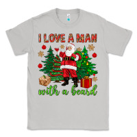 Moon Dust I love a man with a beard Christmas Classic Tee - NancyCooperArtShop