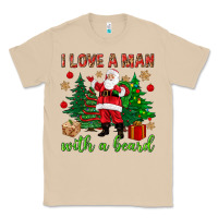 Mushroom I love a man with a beard Christmas Classic Tee - NancyCooperArtShop