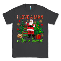 Smoke I love a man with a beard Christmas Classic Tee - NancyCooperArtShop