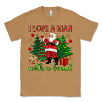Toasted Coconut I love a man with a beard Christmas Classic Tee - NancyCooperArtShop