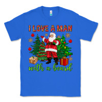 True Royal I love a man with a beard Christmas Classic Tee - NancyCooperArtShop