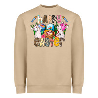 Mushroom Happy Easter Heavyweight Sweatshirt - CowhideDigitalArt