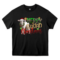 Black merry cluckin christmas Heavy Core Tee - SublimationCraftShop