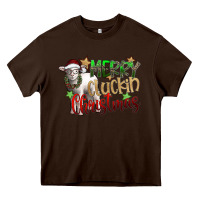 Chocolate Brown merry cluckin christmas Heavy Core Tee - SublimationCraftShop