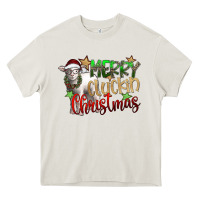 Cream merry cluckin christmas Heavy Core Tee - SublimationCraftShop