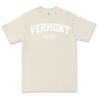 Bone vermont vintage state athletic style pullover hoodie Premium Tee - ArtChic