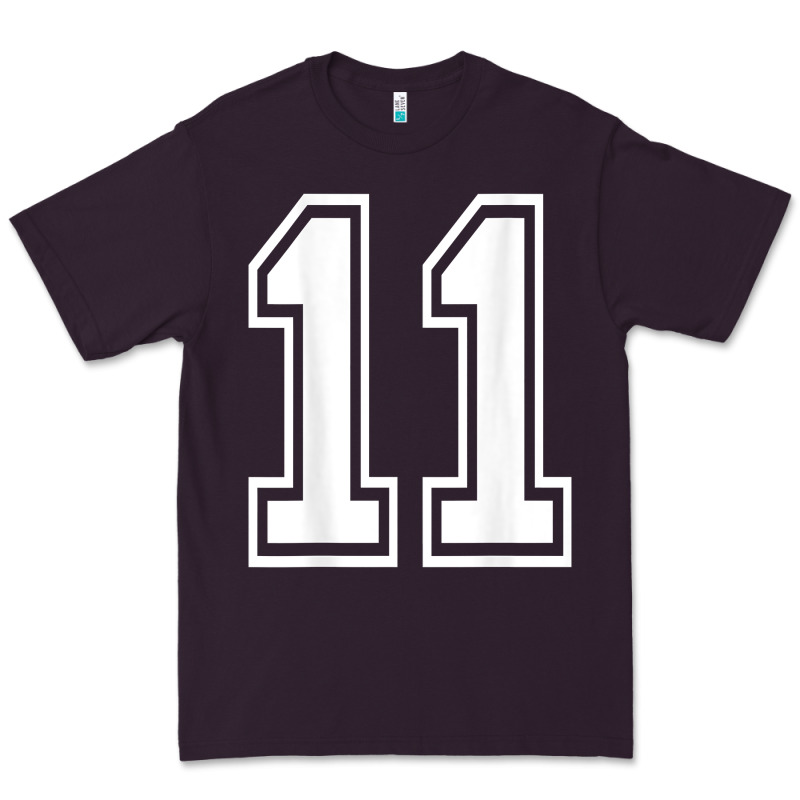Number 11 Shirt Sports Player Number Back Of Shirt Premium Tee by ArtChic | Teevron