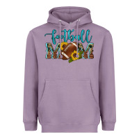 Lavender western leopard camouflage sunflowers  glitter mom football Heavyweight Hoodie - Artiststas