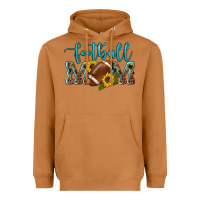 Meerkat western leopard camouflage sunflowers  glitter mom football Heavyweight Hoodie - Artiststas