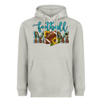 Moon Dust western leopard camouflage sunflowers  glitter mom football Heavyweight Hoodie - Artiststas