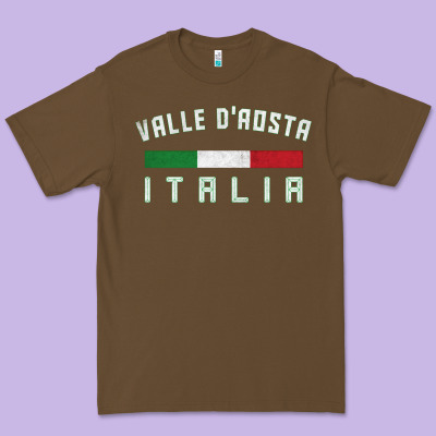 Valle D'aosta Italia Italy Region Typography Design Premium Tee Designed By Artchic