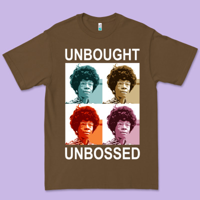 Unbought Unbossed Shirley Chisholm Retro Vintage Gift Long Sleeve T Sh Premium Tee Designed By Artchic
