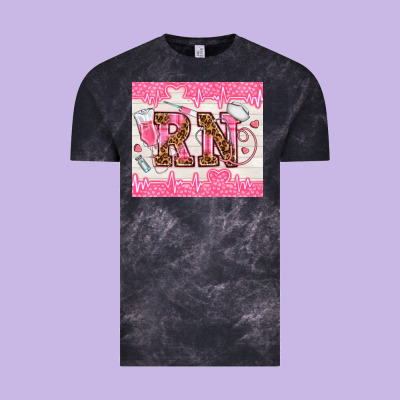 Nurse Rn Vintage Tee Designed By Tumblerdesignbyshophia
