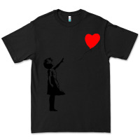 Black banksy girl with balloon Premium Tee - ArtChic