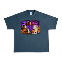 Midnight Navy Charolais Bull Halloween Urban Heavy Tee - RanaPortraitStore