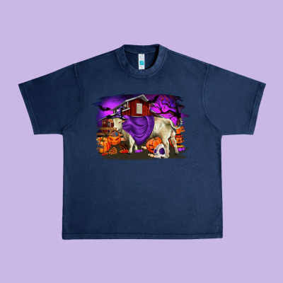 Charolais Bull Halloween Urban Heavy Tee Designed By Ranaportraitstore